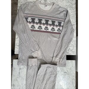 Hannah Andersson Adult Star Wars Holiday 2 Piece Pajama Set Size Large Rare